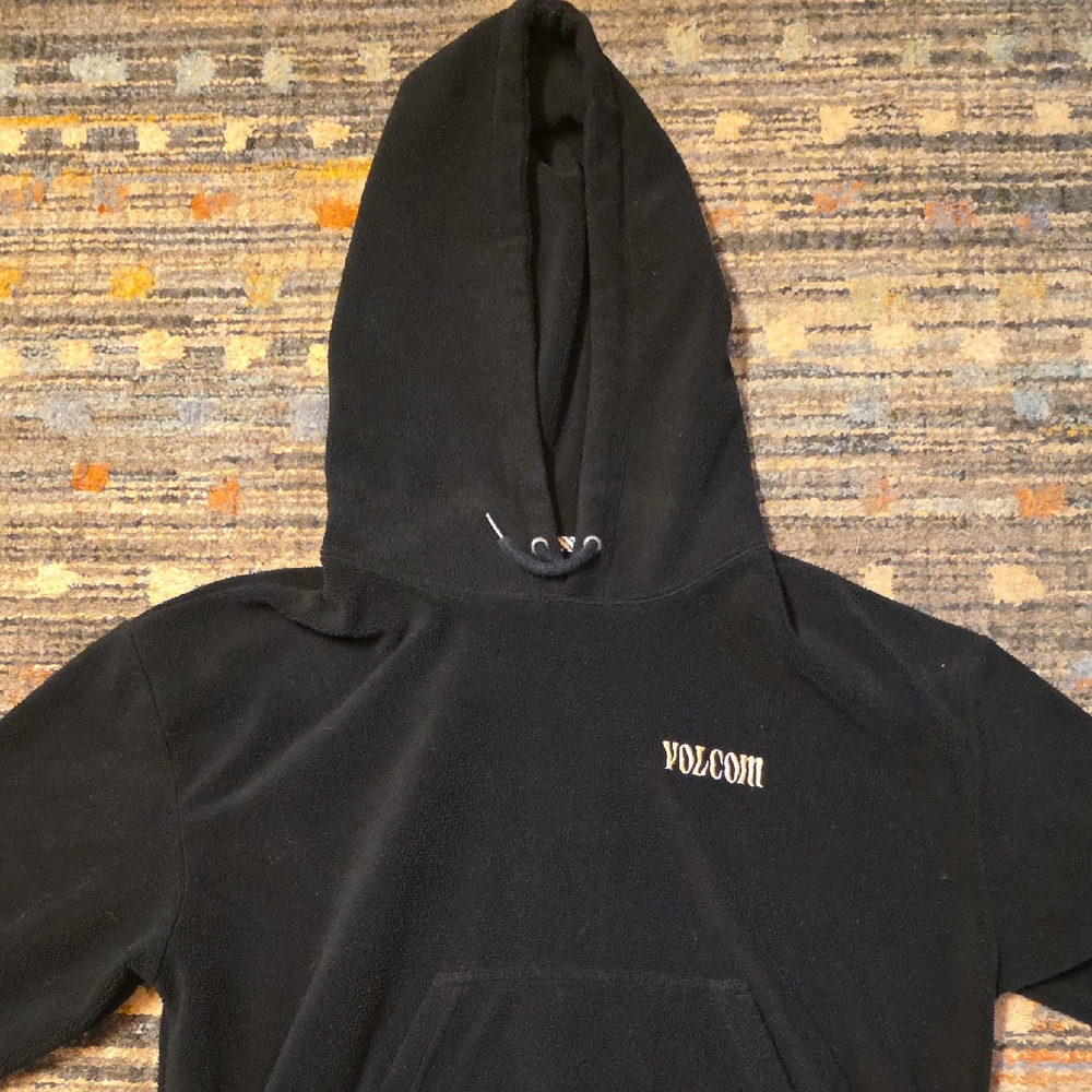 Womens Volcom Classic Black Pullover Hoodie